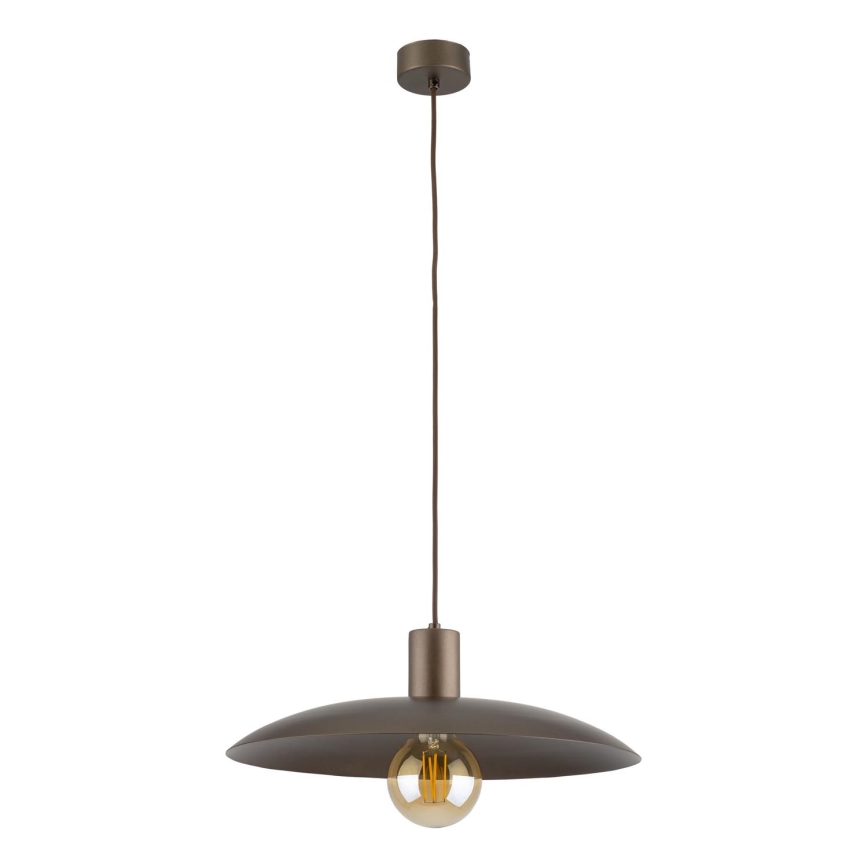 Κρεμαστό φωτιστικό οροφής ASTRA 1xE27/15W/230V διάμετρος 41 cm καφέ