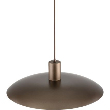 Κρεμαστό φωτιστικό οροφής ASTRA 1xE27/15W/230V διάμετρος 41 cm καφέ