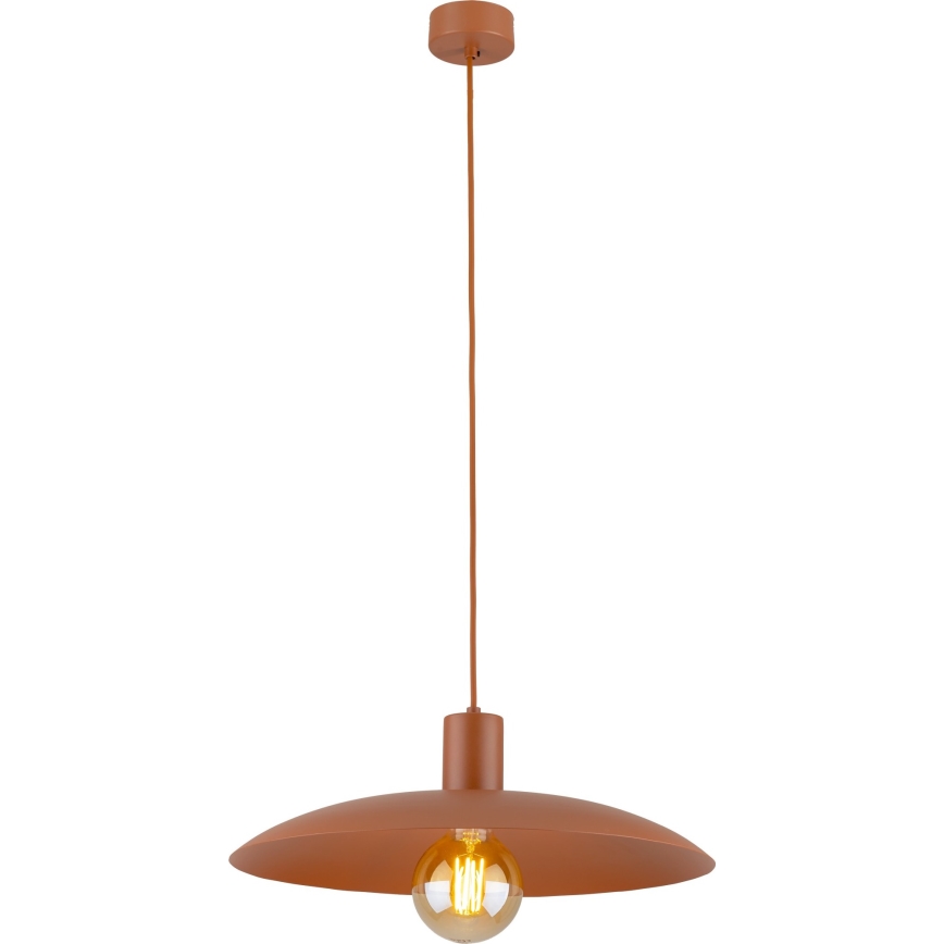 Κρεμαστό φωτιστικό οροφής ASTRA 1xE27/15W/230V διάμετρος 41 cm τούβλο