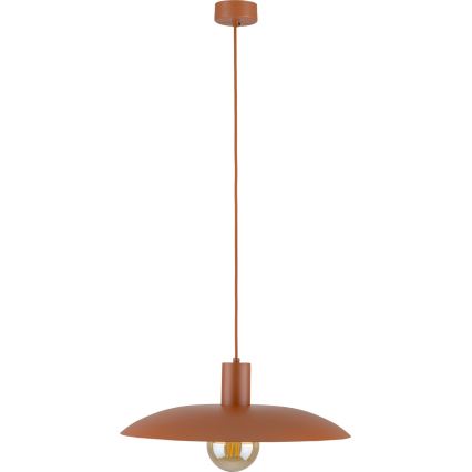 Κρεμαστό φωτιστικό οροφής ASTRA 1xE27/15W/230V διάμετρος 41 cm τούβλο