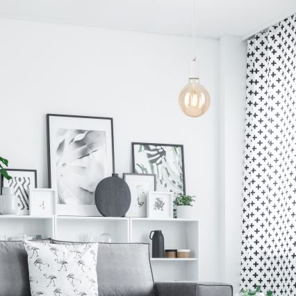 Κρεμαστό φωτιστικό οροφής ASTRID 1xE27/60W/230V λευκό