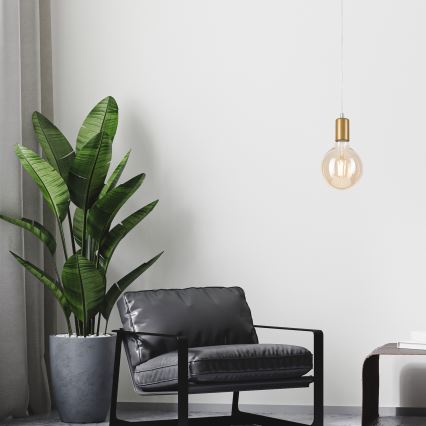 Κρεμαστό φωτιστικό οροφής ASTRID 1xE27/60W/230V χρυσό