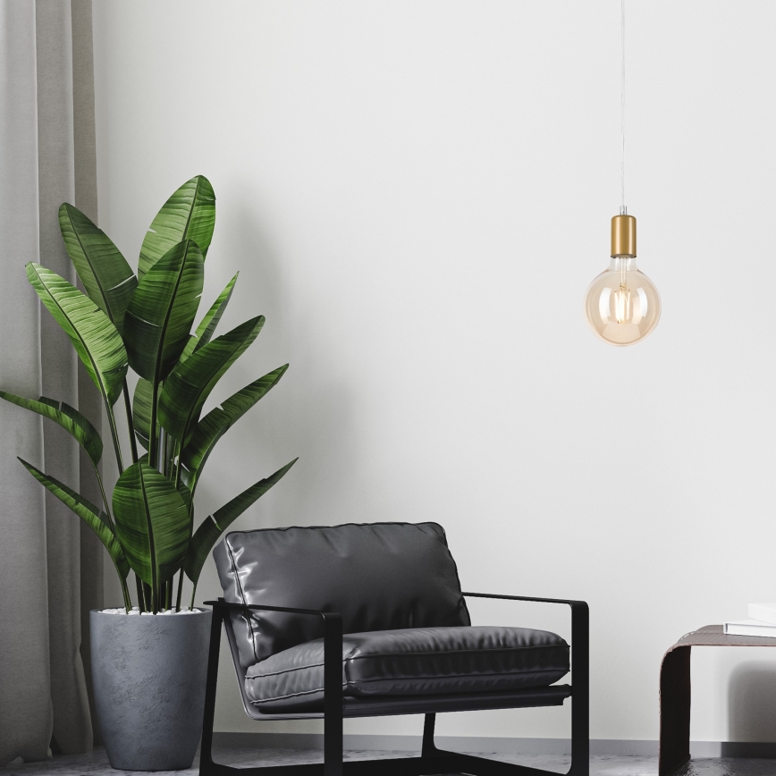 Κρεμαστό φωτιστικό οροφής ASTRID 1xE27/60W/230V χρυσό