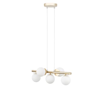 Κρεμαστό φωτιστικό οροφής AVOLA 5xG9/12W/230V χρυσό