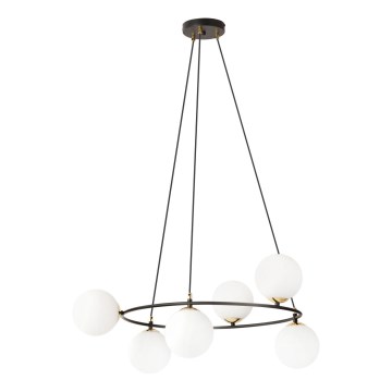 Κρεμαστό φωτιστικό οροφής AZURA 6xE14/10W/230V μαύρο/λευκό