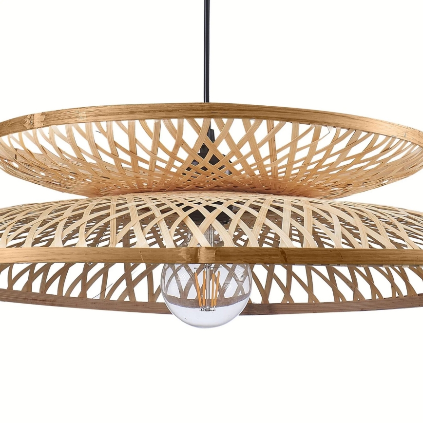 Κρεμαστό φωτιστικό οροφής BALI 1xE27/20W/230V διάμετρος 60 cm μπαμπού