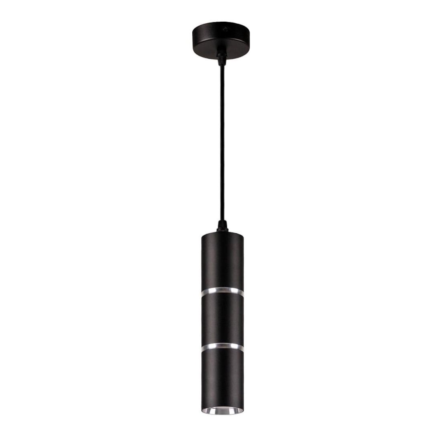 Κρεμαστό φωτιστικό οροφής BAMBOO 1xGU10/10W/230V μαύρο