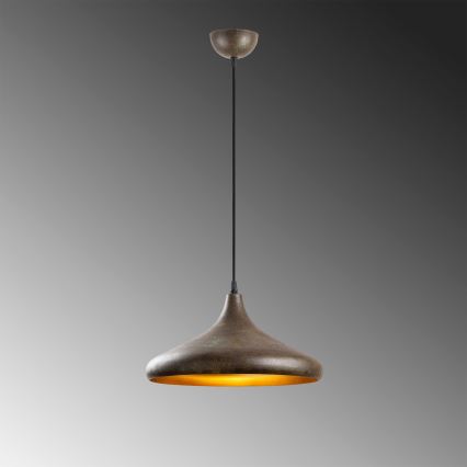 Κρεμαστό φωτιστικό οροφής BAREK 1xE27/40W/230V γκρι