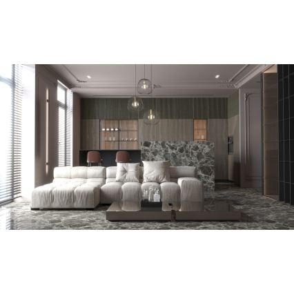 Κρεμαστό φωτιστικό οροφής BELL 3xG9/12W/230V μαύρο/χρυσό