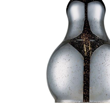 Κρεμαστό φωτιστικό οροφής BELLO 1xE27/60W/230V διάμετρος 30 cm χρώμιο