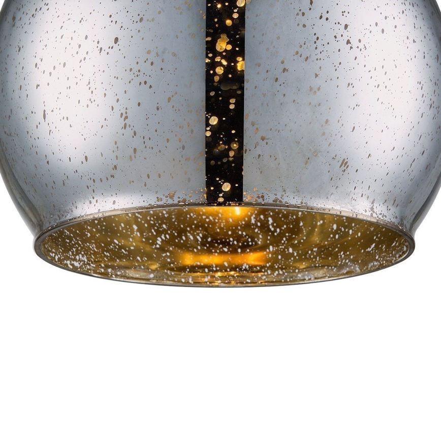 Κρεμαστό φωτιστικό οροφής BELLO 1xE27/60W/230V διάμετρος 30 cm χρώμιο