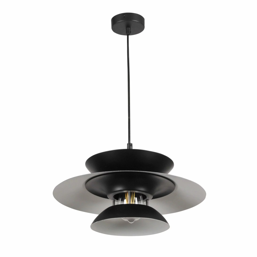 Κρεμαστό φωτιστικό οροφής BERIT 1xE27/20W/230V μαύρο