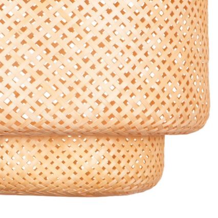 Κρεμαστό φωτιστικό οροφής BERTA 1xE27/20W/230V διάμετρος 50 cm μπαμπού