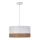 Κρεμαστό φωτιστικό οροφής  BIANCO 1xE27/40W/230V λευκό/καφέ