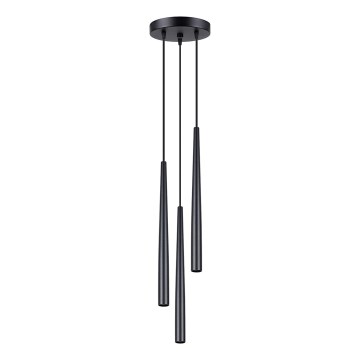 Κρεμαστό φωτιστικό οροφής BLISS 3xG9/8W/230V μαύρο