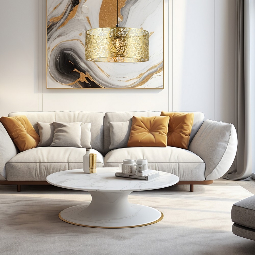 Κρεμαστό φωτιστικό οροφής  BLOSSOM  1xE27/15W/230V χρυσαφί