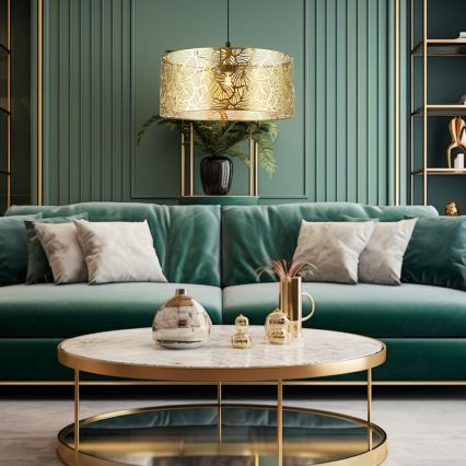 Κρεμαστό φωτιστικό οροφής  BLOSSOM  1xE27/15W/230V χρυσαφί