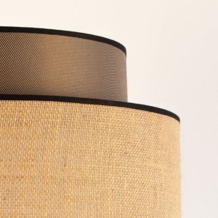 Κρεμαστό φωτιστικό οροφής BOHO 1xE27/60W/230V διάμετρος 40 cm καφέ/μπεζ