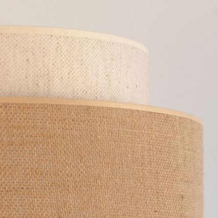 Κρεμαστό φωτιστικό οροφής BOHO 1xE27/60W/230V διάμετρος 40 cm κρεμ/μπεζ