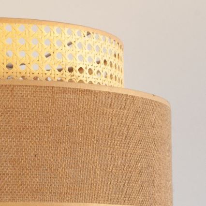 Κρεμαστό φωτιστικό οροφής BOHO 1xE27/60W/230V διάμετρος 40 cm rattan