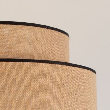 Κρεμαστό φωτιστικό οροφής BOHO 1xE27/60W/230V διάμετρος 40 cm μπεζ