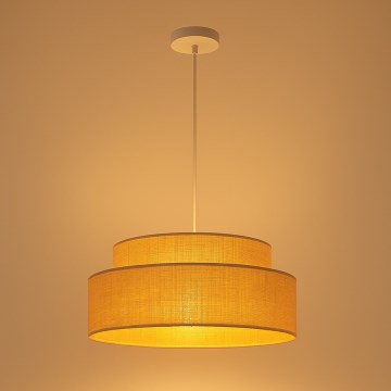 Κρεμαστό φωτιστικό οροφής BOHO 1xE27/60W/230V διάμετρος 40 cm μπεζ