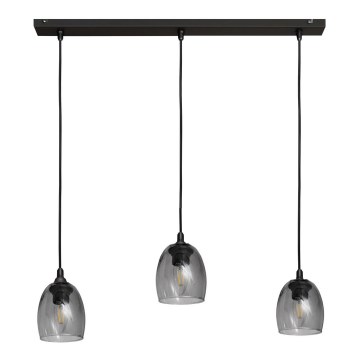 Κρεμαστό φωτιστικό οροφής BRILLANT 3xE27/15W/230V γκρι