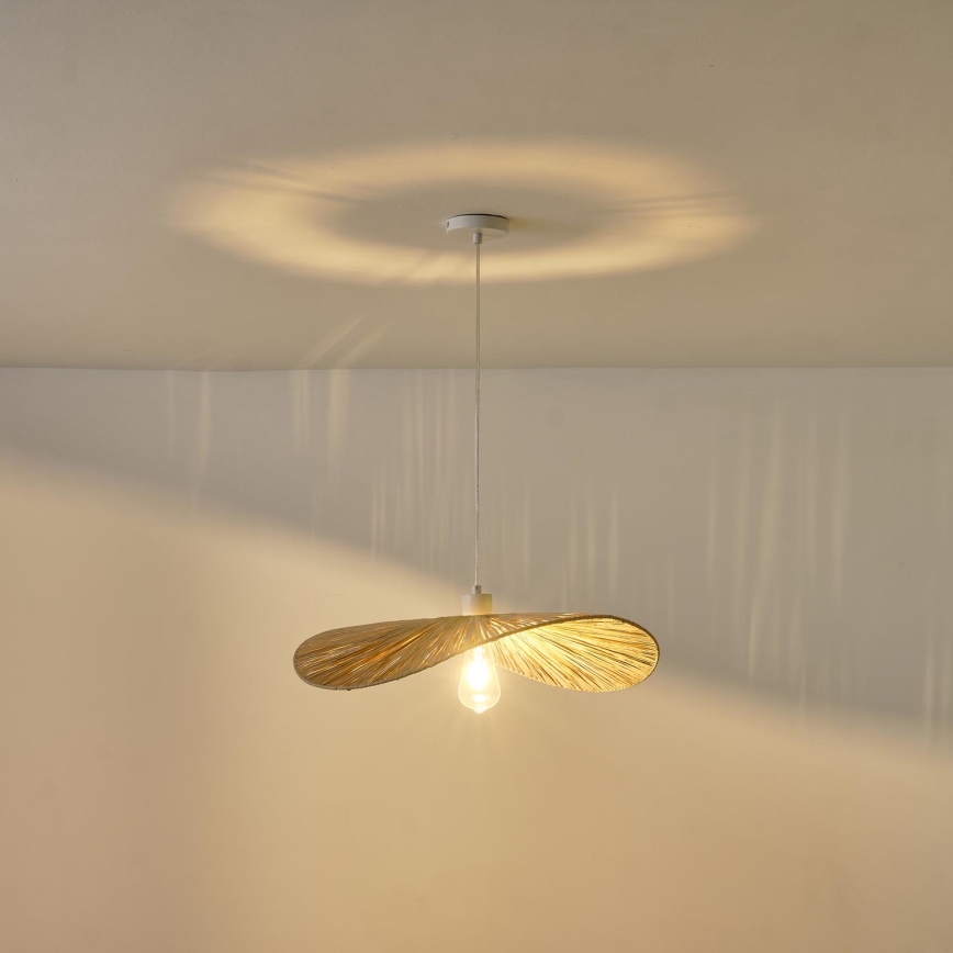 Κρεμαστό φωτιστικό οροφής CALYPSO 1xE27/15W/230V διάμετρος 55 cm μπαμπού