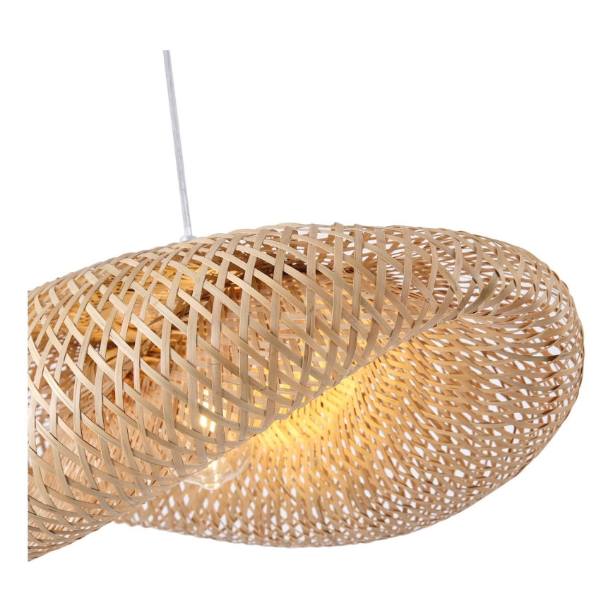 Κρεμαστό φωτιστικό οροφής CALYPSO 1xE27/15W/230V μπαμπού