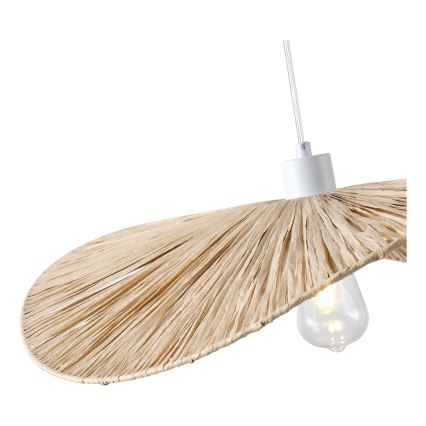 Κρεμαστό φωτιστικό οροφής CALYPSO 1xE27/15W/230V διάμετρος 55 cm μπαμπού