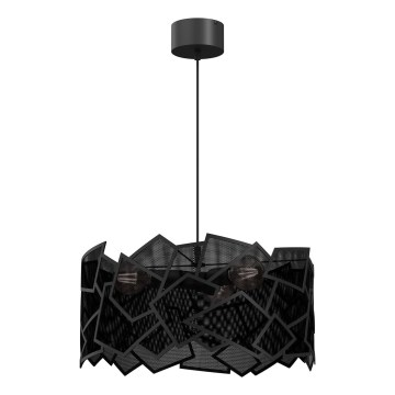 Κρεμαστό φωτιστικό οροφής CAMO 3xE27/15W/230V μαύρο