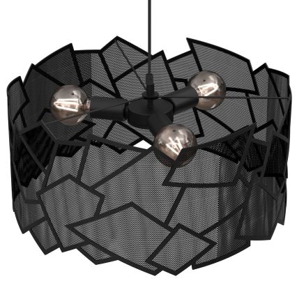 Κρεμαστό φωτιστικό οροφής CAMO 3xE27/15W/230V μαύρο