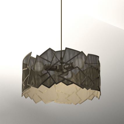 Κρεμαστό φωτιστικό οροφής CAMO 3xE27/15W/230V χρυσό