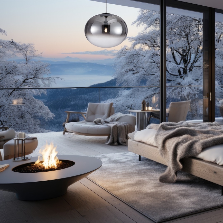 Κρεμαστό φωτιστικό οροφής CAMPANIA 1xE27/60W/230V μαύρο