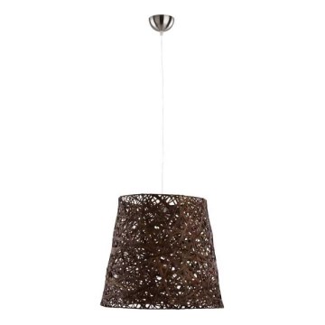 Κρεμαστό φωτιστικό οροφής CANNUCIA 1xE27/15W/230V καφέ