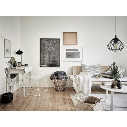 Κρεμαστό φωτιστικό οροφής CEED 1xE27/60W/230V μαύρο