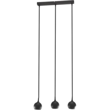 Κρεμαστό φωτιστικό οροφής COLM 3xGU10/30W/230V μαύρο