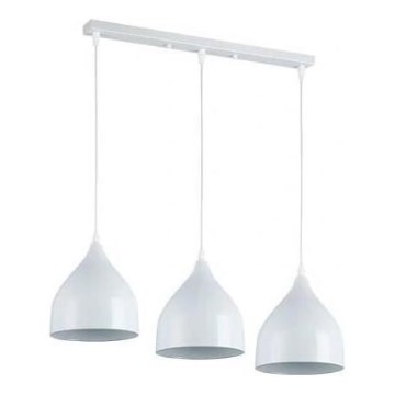 Κρεμαστό φωτιστικό οροφής COMO 3xE27/60W/230V λευκό