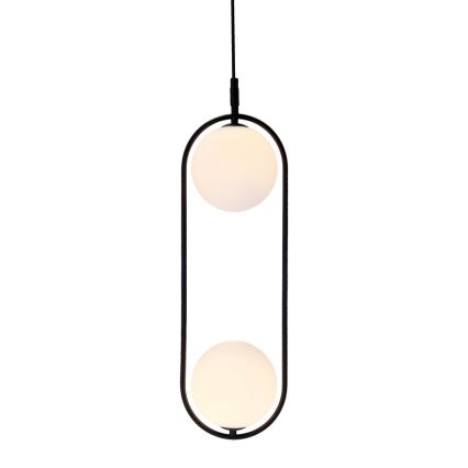Κρεμαστό φωτιστικό οροφής CORDEL 2xG9/28W/230V μαύρο