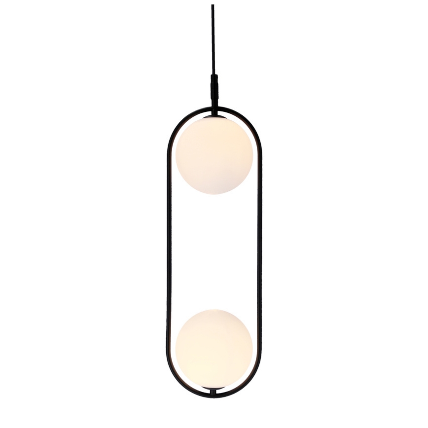 Κρεμαστό φωτιστικό οροφής CORDEL 2xG9/28W/230V μαύρο