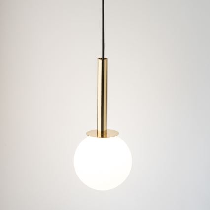 Κρεμαστό φωτιστικό οροφής DAISY 1xG9/12W/230V διάμετρος 14 cm χρυσό/μαύρο/λευκό