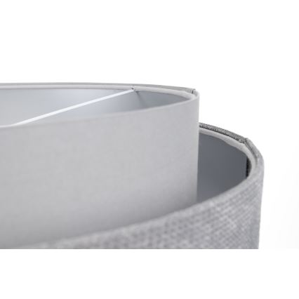 Κρεμαστό φωτιστικό οροφής DOBLO 1xE27/60W/230V δ. 60 cm γκρι/ασημί