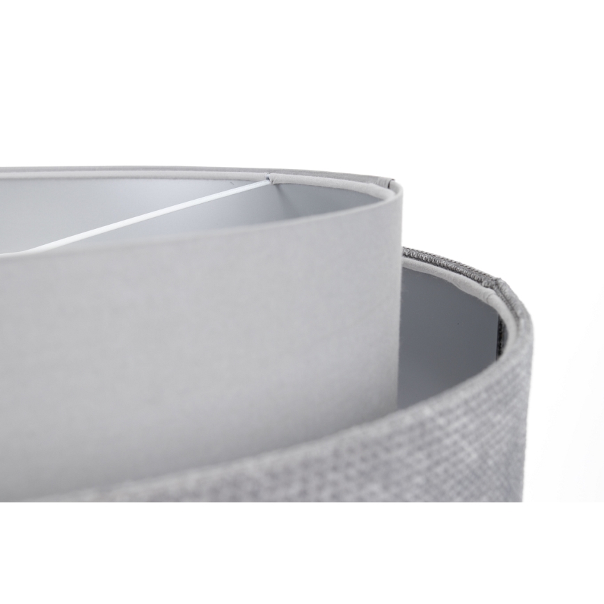 Κρεμαστό φωτιστικό οροφής DOBLO 1xE27/60W/230V δ. 60 cm γκρι/ασημί