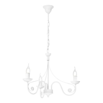 Κρεμαστό φωτιστικό οροφής DONATO 3xE14/40W/230V λευκό