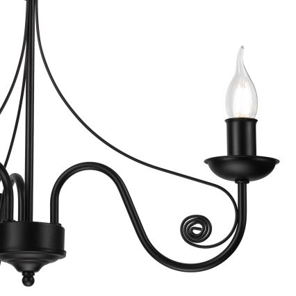 Κρεμαστό φωτιστικό οροφής DONATO 3xE14/40W/230V μαύρο