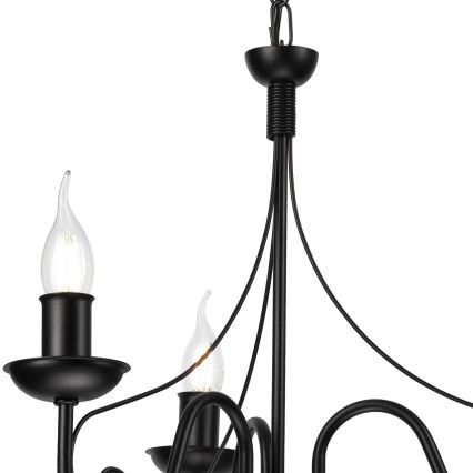 Κρεμαστό φωτιστικό οροφής DONATO 3xE14/40W/230V μαύρο