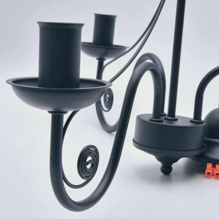 Κρεμαστό φωτιστικό οροφής DONATO 3xE14/40W/230V μαύρο