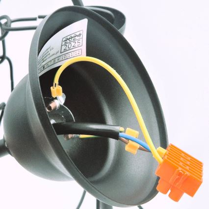 Κρεμαστό φωτιστικό οροφής DONATO 3xE14/40W/230V μαύρο