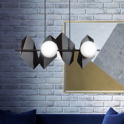 Κρεμαστό φωτιστικό οροφής DRIFTON 4xE14/10W/230V μαύρο