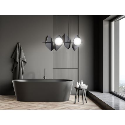 Κρεμαστό φωτιστικό οροφής DRIFTON 4xE14/10W/230V μαύρο